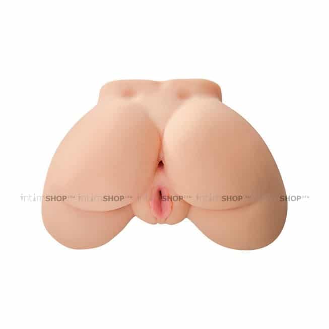 Мастурбатор-полуторс, вагина и анус Pipedream PDX Plus Perfect Ass, телесный