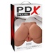 Мастурбатор-полуторс, вагина и анус Pipedream PDX Plus Perfect, телесный 