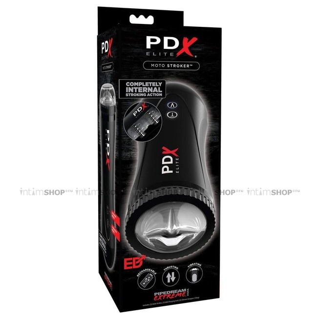 Автоматический мастурбатор-ротик Pipedream PDX Elite Moto Stroker, черный - фото 2