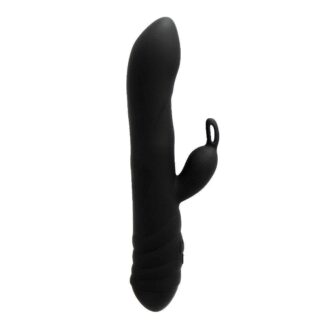 Вибратор-кролик Adrien Lastic Twister с ротацией, черный