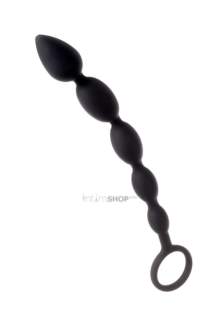 Анальная цепочка Toyfa A-Toys M, 27,6 см, черный - фото 3