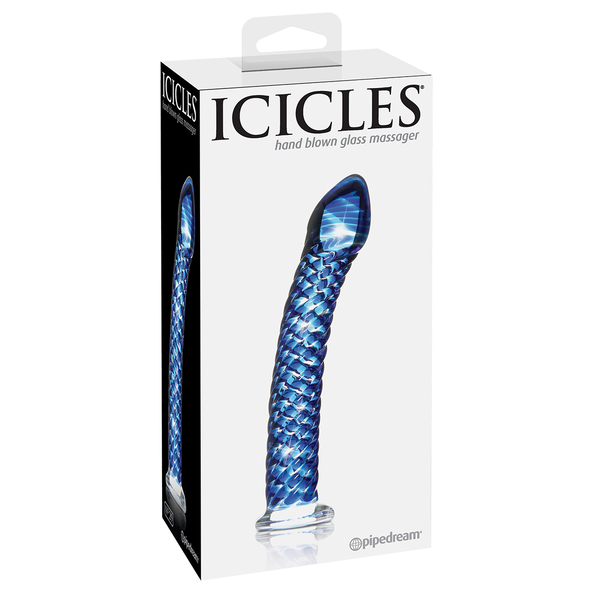 Стимулятор Pipedream Icicles витой 17.8 см, синий