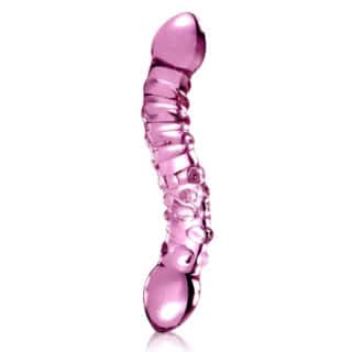 Стеклянный стимулятор Pipedream Icicles No. 55 Clear, розовый