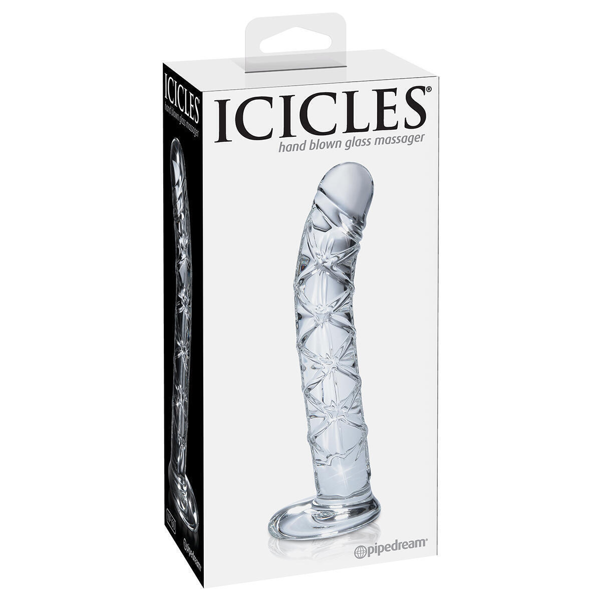 Стеклянный фаллоимитатор Pipedream Icicles No. 60 Clear, бесцветный