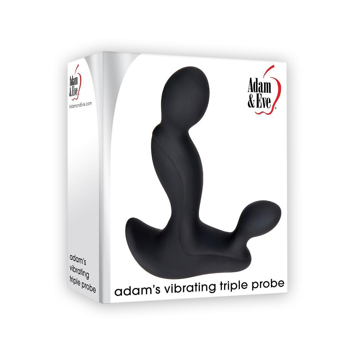 Стимулятор простаты Evolved Adam & Eve Adam's Vibrating Triple Probe, чёрный