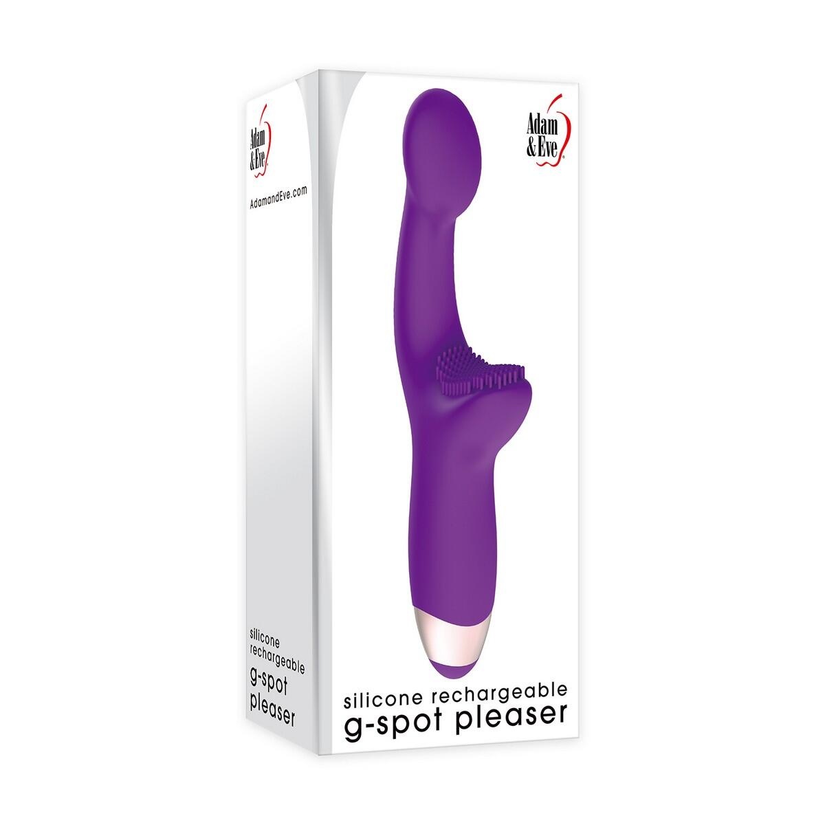 Вибратор-кролик с клиторальной щеточкой Evolved G-Spot Pleaser, фиолетовый