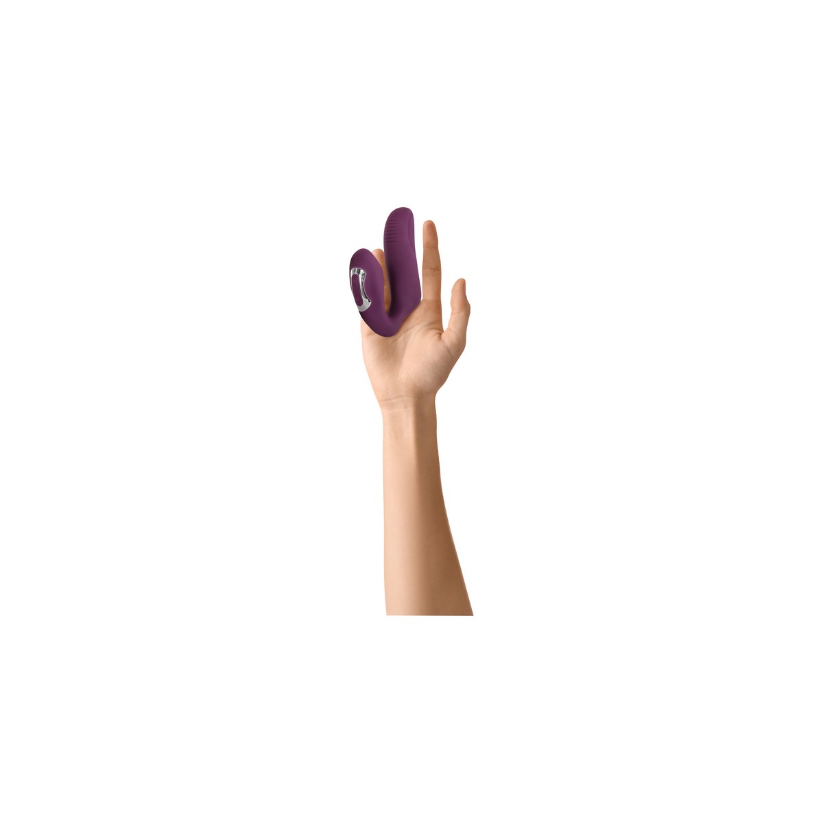 Вибронасадка на палец Evolved Helping Hand для двойной стимуляции, фиолетовый 