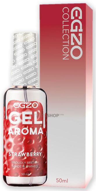 Оральный гель-смазка Egzo Aroma, на водной основе, клубника, 50 мл