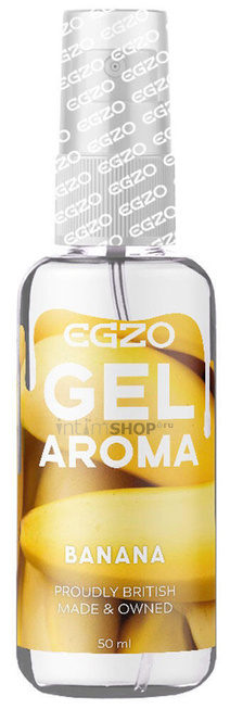 Оральный гель-смазка Egzo Aroma, на водной основе, банан, 50 мл
