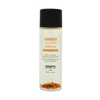 Массажное масло Exsens Sertified Organic Amber Jojoba с кусочками янтаря, 100 мл