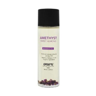 Массажное масло Exsens Massage Oil Amethyst Sweet Almond с кристаллами аметиста, 100 мл