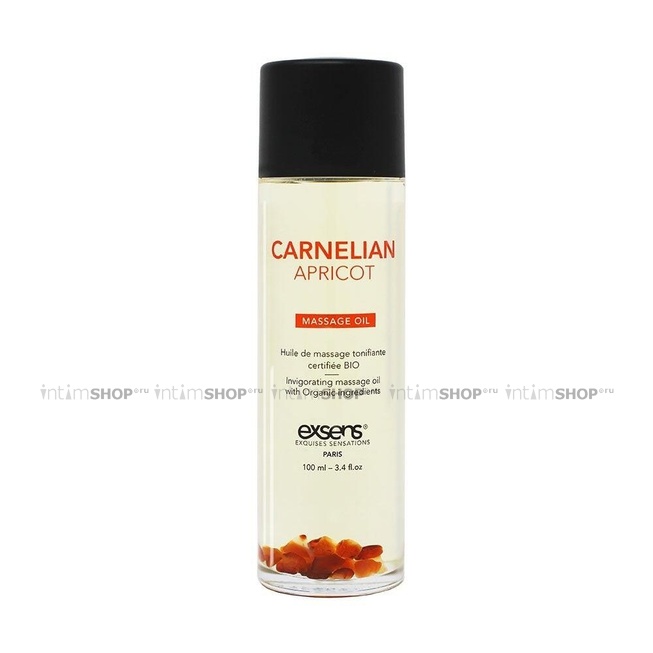 

Массажное масло Exsens Massage Oil Carnelian Apricot с кусочками сердолика, 100 мл