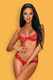 Комплекты Obsessive Alabastra set Red, Красный, S/M