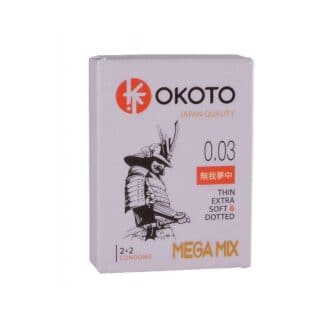Презервативы Okoto MegaMIX классические + с точечной поверхностью, 4 шт