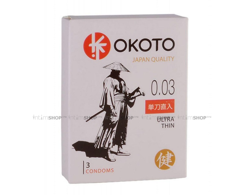 

Презервативы Okoto Ultra Thin, 3 шт