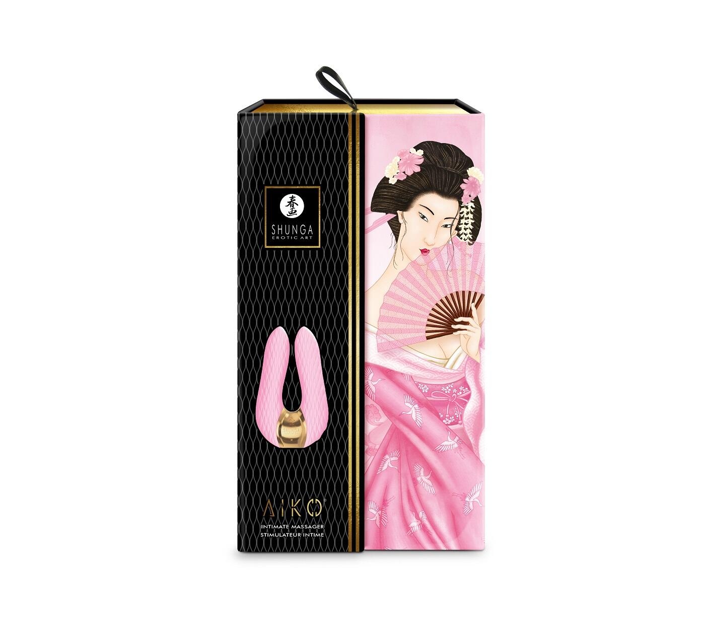 Клиторальный вибростимулятор Shunga Aiko с двойной вибрацией, розовый