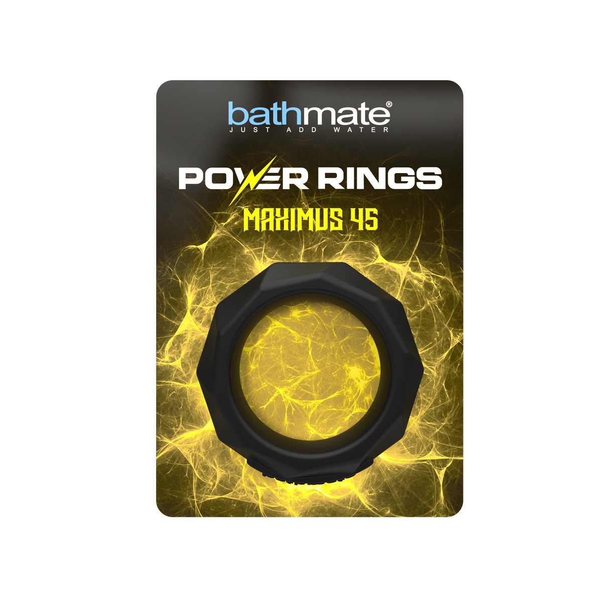 Эрекционное кольцо Bathmate Maximus 45 неэластичное, черное
