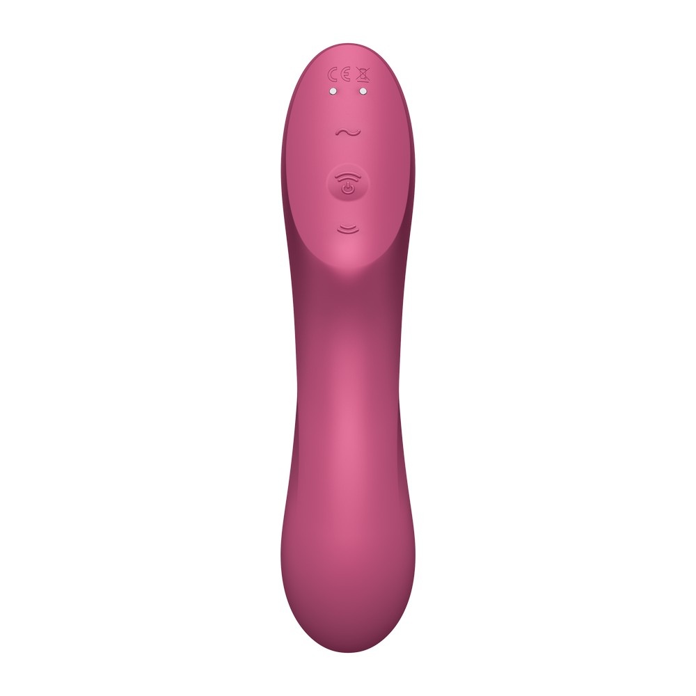 Вакуумно-волновой стимулятор и вибратор для точки G Satisfyer Curvy Trinity 3, красный