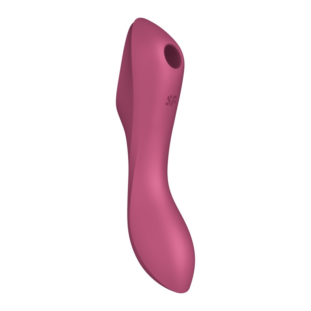 Вакуумно-волновой стимулятор и вибратор для точки G Satisfyer Curvy Trinity 3, красный