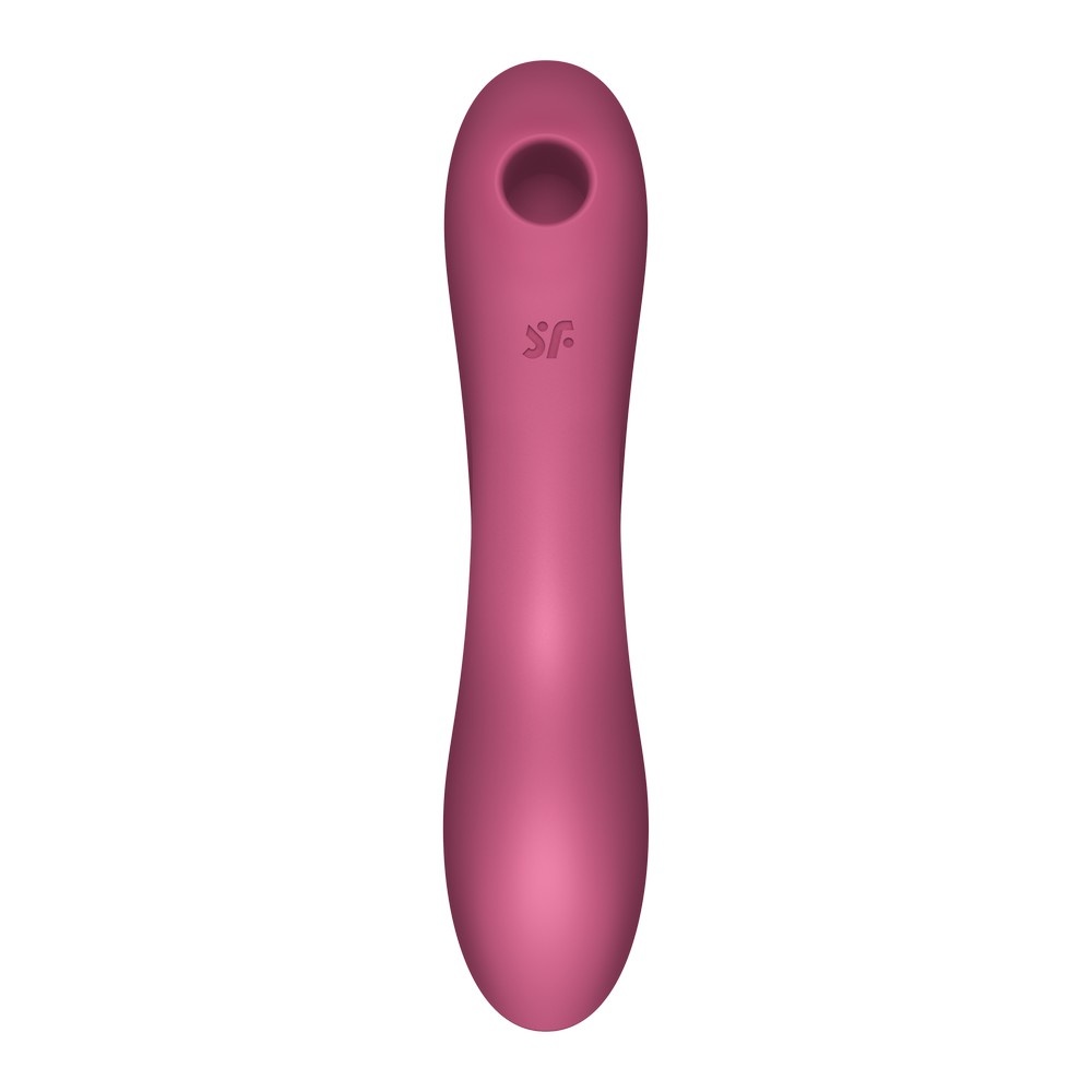 Вакуумно-волновой стимулятор и вибратор для точки G Satisfyer Curvy Trinity 3, красный