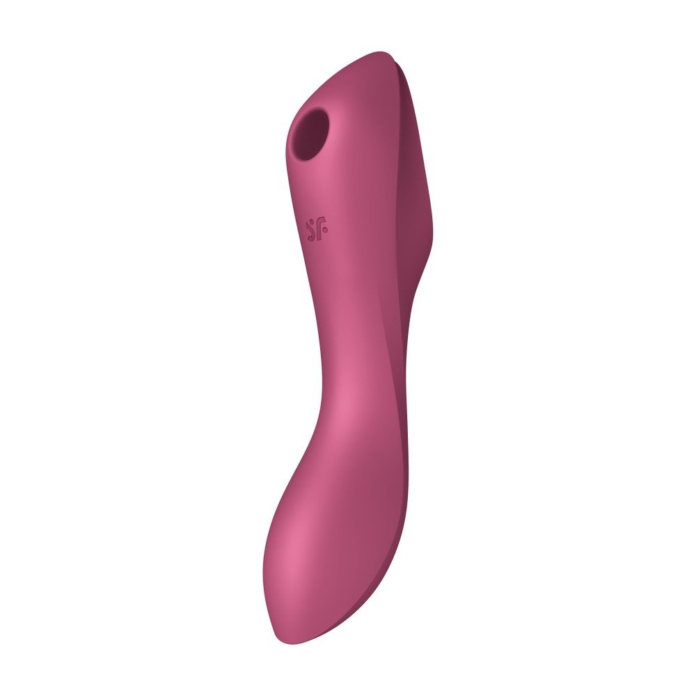 Вакуумно-волновой стимулятор и вибратор для точки G Satisfyer Curvy Trinity 3, красный