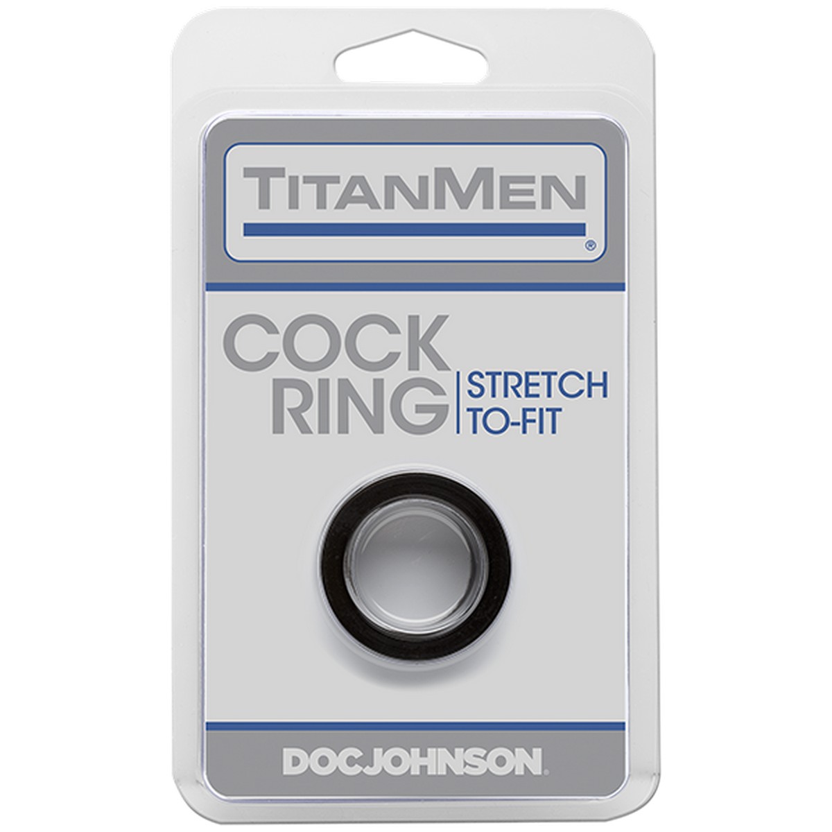 Эрекционное кольцо Doc Johnson TitanMen, черное