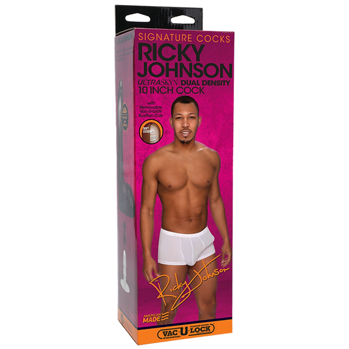 Фаллоимитатор Doc Johnson Signature Cocks Ultraskyn Ricky Johnson 26 см, коричневый