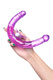 Фаллоимитатор двусторонний с вибропулей Toyfa Double Dildo, фиолетовый