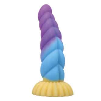 Фаллоимитатор Baile Power Monsters Unicorn, разноцветный