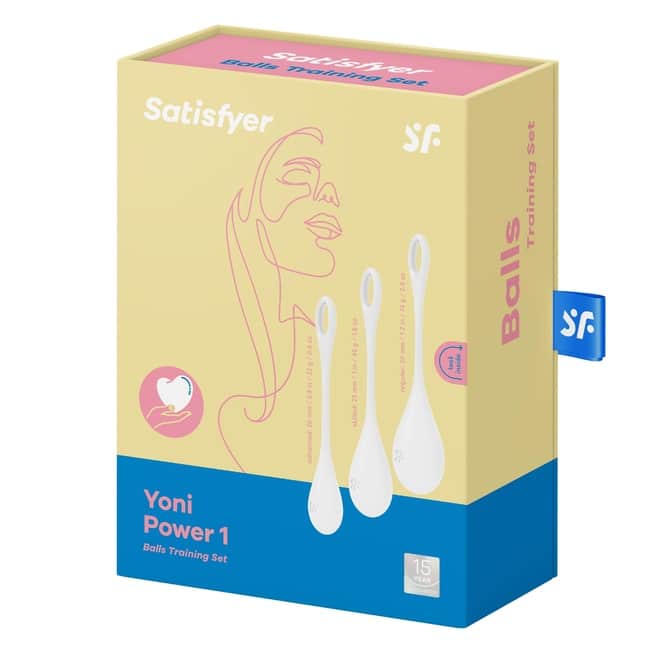 Набор вагинальных шариков Satisfyer Yoni Power 1, белый от IntimShop