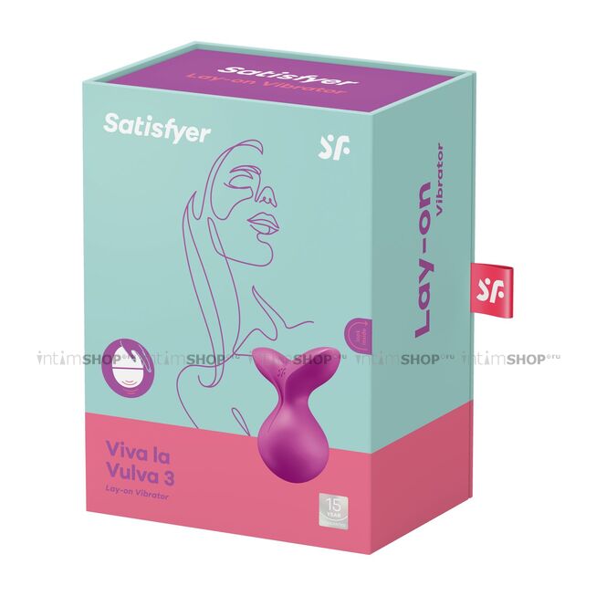 Мини-вибратор Satisfyer Viva la Vulva 3, фиолетовый - фото 2
