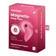 Вакуумный стимулятор клитора с подвижной мембраной Satisfyer Magnetic Deep Pulse, розовый