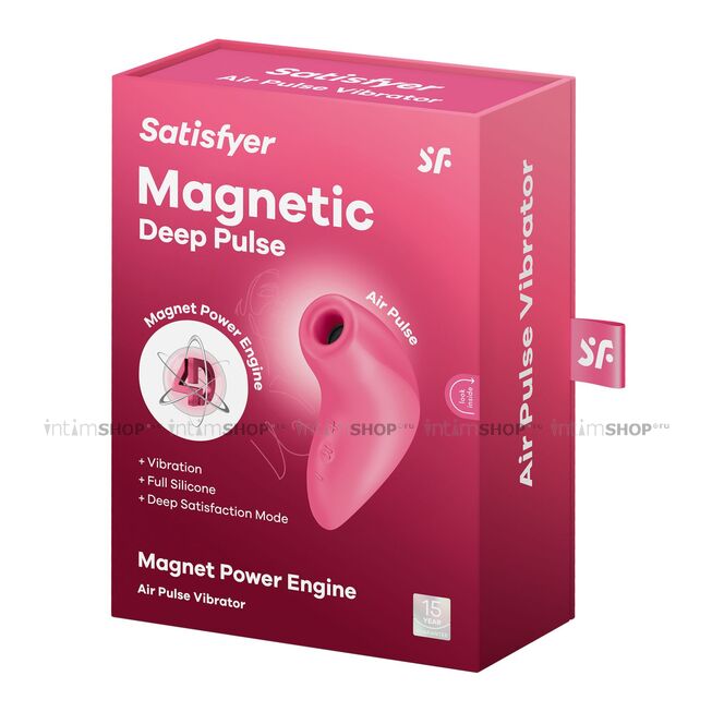 Клиторальный стимулятор с подвижной мембраной Satisfyer Magnetic Deep Pulse, розовый - фото 2