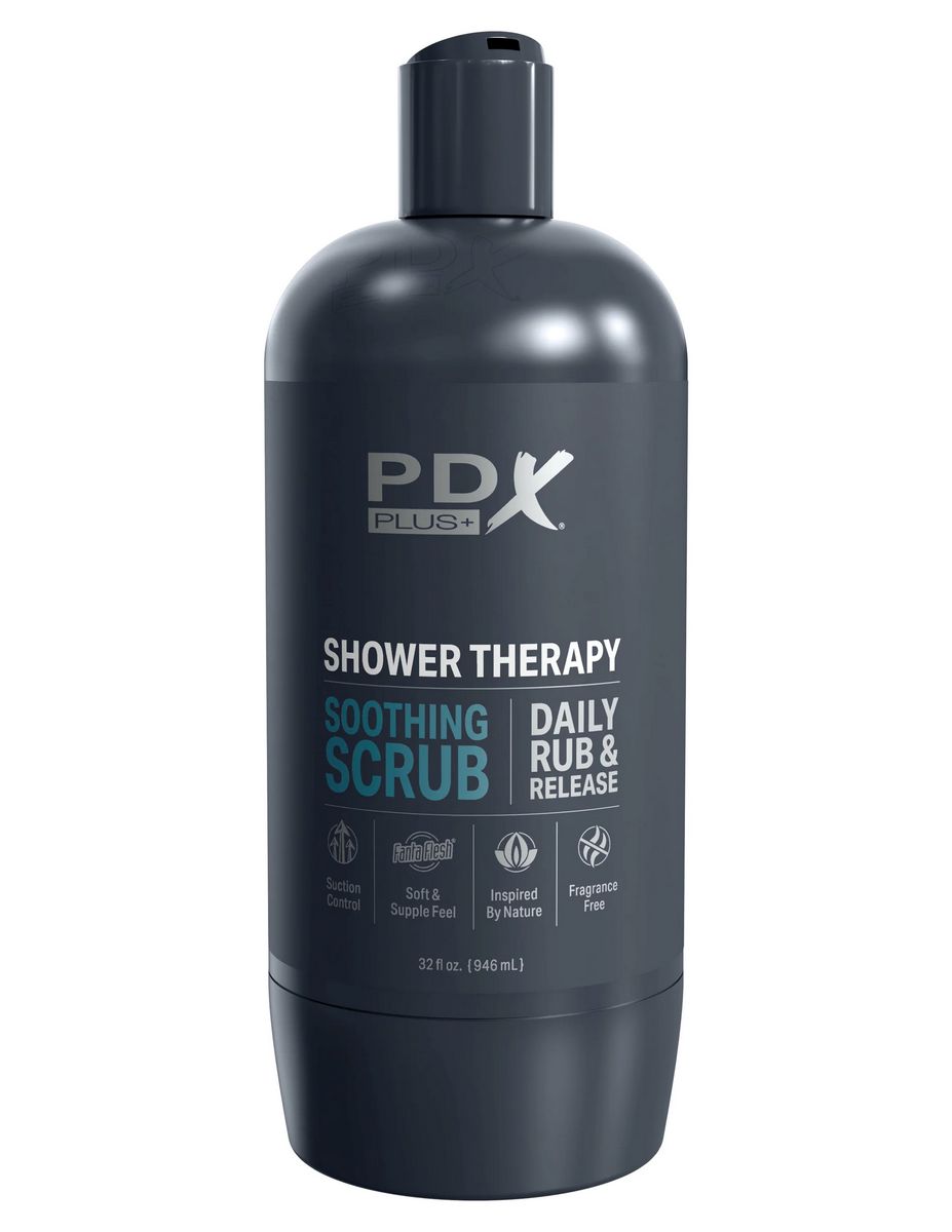 Мастурбатор PipeDream X Plus Shower Therapy Soothing Scrub, черный