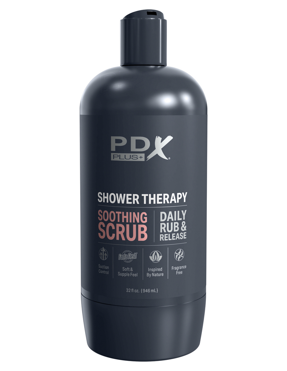 Мастурбатор PipeDream X Plus Shower Therapy Soothing Scrub, черный