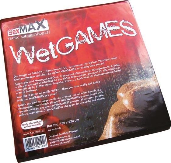 Виниловая простыня Joy Division SexMAX Wetgames 180 x 220 см, красная