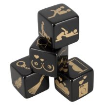 Кубики для любовных игр Dice Set Pack, 4 кубика, черный