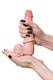 Фаллоимитатор с подвижной кожей и фиксацией формы Toyfa RealStick My Babe My Pretty 20 см, телесный
