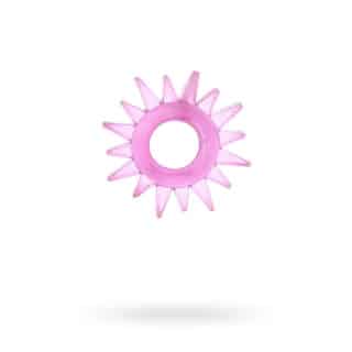 Эрекционное кольцо TOYFA в форме солнца, розовый