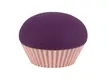 Вакуумный стимулятор клитора с вибрацией Lola Games Blueberry Cupcake, фиолетовый