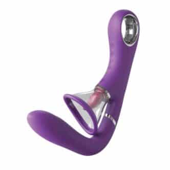 Вибростимулятор точки G с помпой и имитатором языка PipeDream Her Ultimate Pleasure Pro, фиолетовый