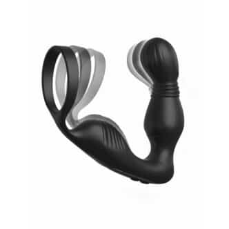 Вибростимулятор простаты с эрекционным кольцом Ass-Gasm Pro P-Spot Milker