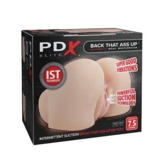 Мастурбатор полуторс с вибрацией и эффектом всасывания PipeDream Back That Ass Up, телесный