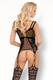 Боди LivCo Corsetti Fashion LC 17316 Raphaela bodystocking, Чёрный, S/M/L