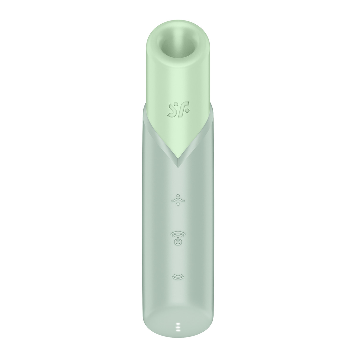 Вакуумный стимулятор клитора Satisfyer Naughty Kiss, зелёный
