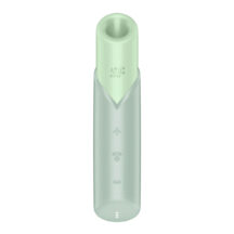 Вакуумный стимулятор клитора Satisfyer Naughty Kiss, зелёный