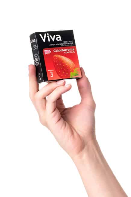 Презервативы Viva цветные ароматизированные, 3 шт от IntimShop