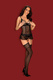 Корсеты Obsessive Heartia corset, Чёрный, L/XL