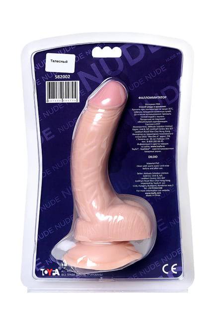 Реалистичный фаллоимитатор Toyfa RealStick Nude, телесный, 18 см от IntimShop