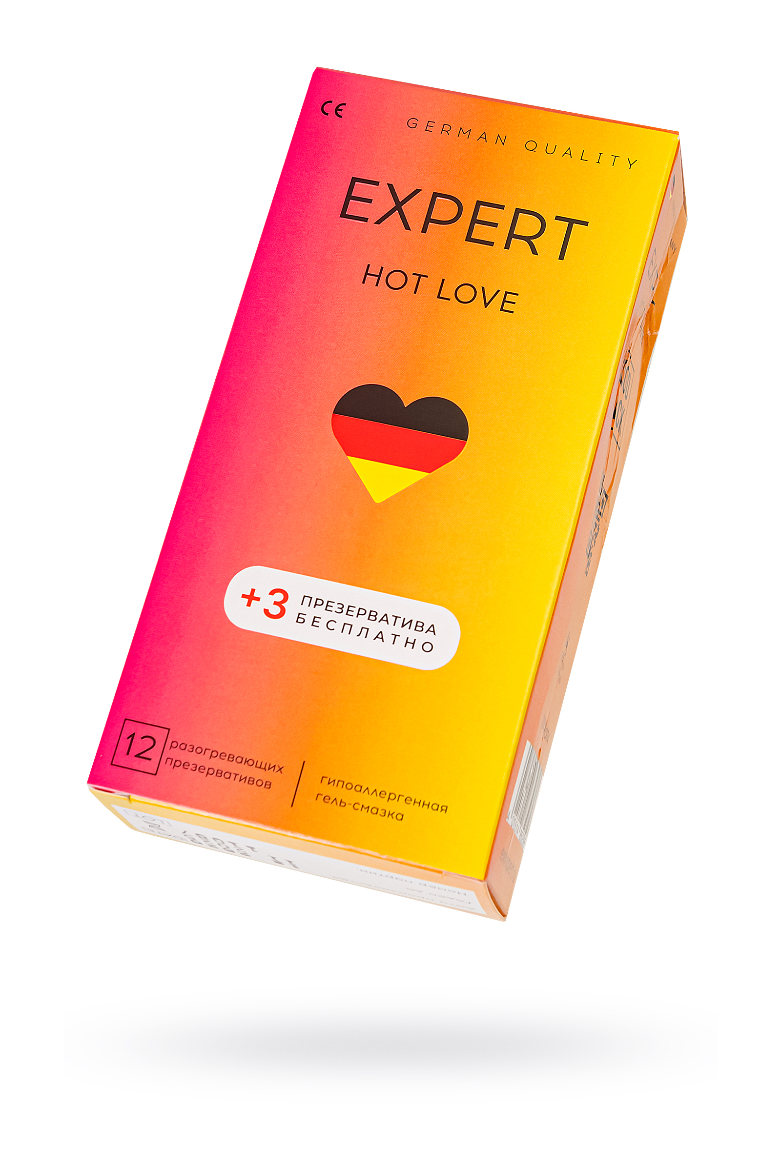Презервативы с разогревающим эффектом Amor Expert Hot Love, 12 шт + 3 шт